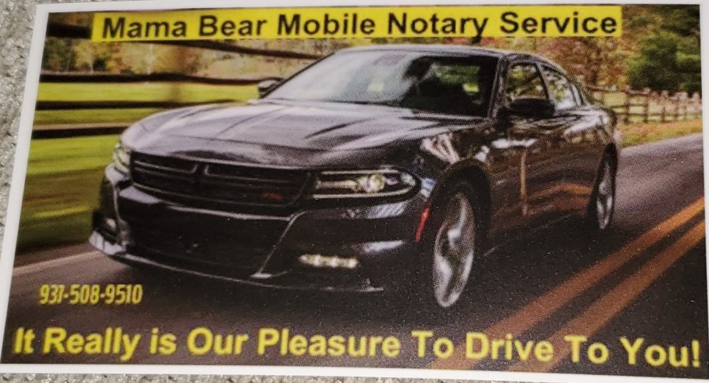 MAMA BEAR NOTARY SERVICES Troy, OH Yelp