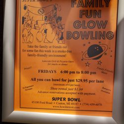 Super Bowl - Poster about family fun night.
