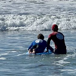Pacific Surf School - Russell teaching me how to ride a wave