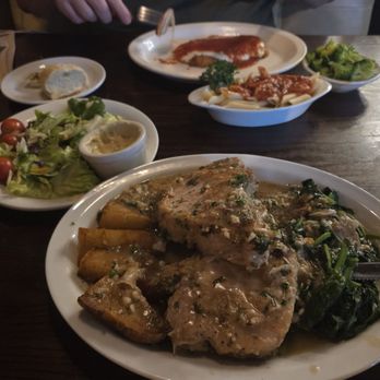 Traverso's Restaurant - Pork chops vesuvio half potatoes and spinach. Soooo delicious! - Pizza Near Me - Naperville, Illinois Traverso's Restaurant - Pork chops vesuvio half potatoes and spinach. Soooo delicious! - Pizza Near Me - Naperville, Illinois