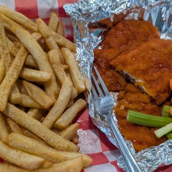 716 Wings - tenders with a order of Cajun fries yummy!!!!! You gotta try them. - Chicken Wings Near Me - Danville, Virginia