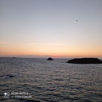 Le Corps de Garde - Coucher de soleil face au restaurant - Creperies Near Me - Saint-Malo, 35