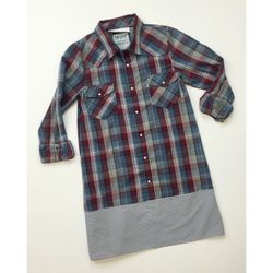 Material - Upcycled Western Shirtdress