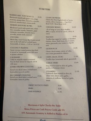 Menu photo 1 Rose's Bar and Grill Morro Bay, CA Menu photo 1 Rose's Bar and Grill Morro Bay, CA