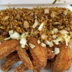 Dragon Express - Lemon pepper wings and House fried rice