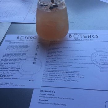 Botero Tapas + Wine Bar - Lavender Sangria - Spanish Near Me - Boerne, Texas