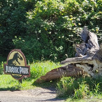 Kualoa Ranch - The Jurassic Park sign on the tour - Tours Near Me - Kaneohe, Hawaii