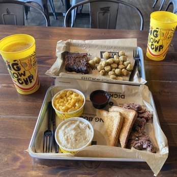 Dickey's Barbecue Pit - Saturday Meal Deal - Brisket Plate with 2 sides and a drink #7 Combo 3 Ribs, side, and drink - Barbeque Near Me - Knoxville, Tennessee Dickey's Barbecue Pit - Saturday Meal Deal - Brisket Plate with 2 sides and a drink #7 Combo 3 Ribs, side, and drink - Barbeque Near Me - Knoxville, Tennessee