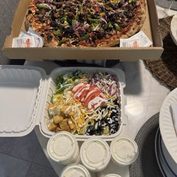 Sacramento Pizza Connection - Combo pizza, salad and all my extra ranch. - Pizza Near Me - Sacramento, California
