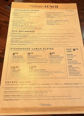 Menu photo 8 LongHorn Steakhouse Jacksonville, FL