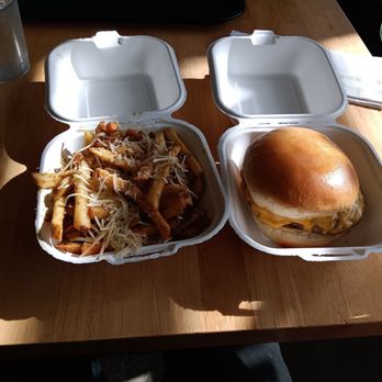 Local Kitchens - Melt burger and garlic Parmesan fries - Burgers Near Me - Mill Valley, California Local Kitchens - Melt burger and garlic Parmesan fries - Burgers Near Me - Mill Valley, California