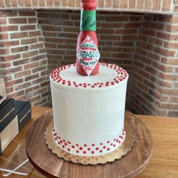 Delightful Bites By Nina - Tabasco hot sauce birthday cake