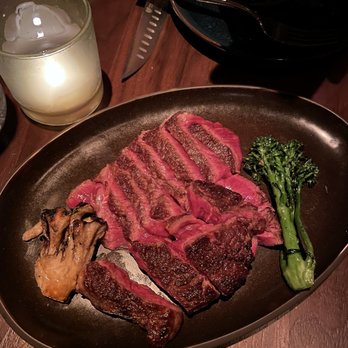 Matu - 5th and final course to share (the other 4 we each had our own) - 12 oz wagyu ribeye - so buttery and delicious! - Steakhouses Near Me - Beverly Hills, California