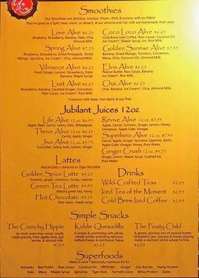 Menu photo 2 Life Alive Organic Cafe - Lowell Lowell, MA Menu photo 2 Life Alive Organic Cafe - Lowell Lowell, MA