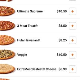 Las Vegas Pricing $5.99 for a pepperoni