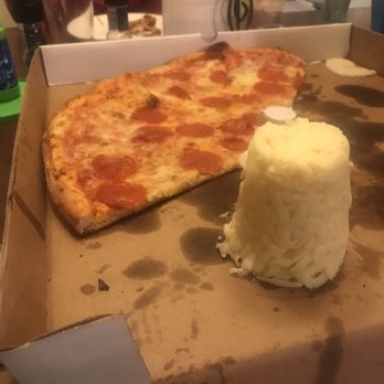 A Pizza & More - We asked for blue cheese on the side and they litterally gave us a cup of mozzarella cheese on the side. I called and they refused a refund - Pizza Near Me - Cortland, New York