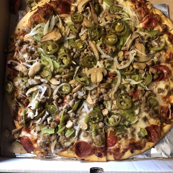 Pizza King - Cheese pizza, kings delight with jalapeños no anchovy's - Pizza Near Me - Longview, Texas
