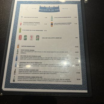 Bluefin Sushi - Menu - Sushi Bars Near Me - Washington, DC, District of Columbia