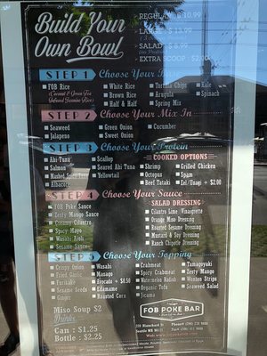 Menu photo 2 FOB Poke Bar -  Capitol Hill Seattle, WA