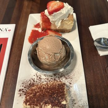 Tomatina - Trio dessert - Italian Near Me - Walnut Creek, California