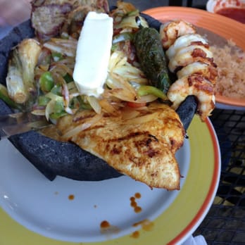 Mi Pueblo - Molcajete! Oh my! So much meat - Mexican Near Me - Marion, Arkansas
