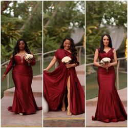 Via Mimi Fashion - The bridesmaid dresses were a hit at my Valentine's Day themed wedding. The ladies gowns were gorgeous. Thank you so much Mimi!!