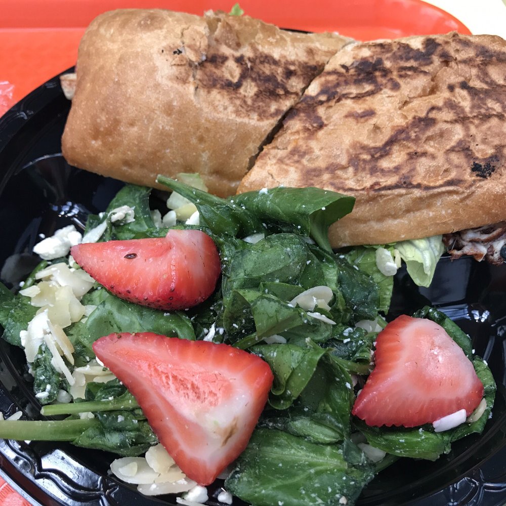 Rio Station Juice Bar - Strawberry spinach salad good too - Juice Bars & Smoothies Near Me - Sunrise, Florida Rio Station Juice Bar - Strawberry spinach salad good too - Juice Bars & Smoothies Near Me - Sunrise, Florida
