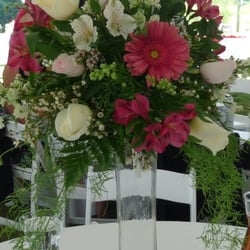 Coal Mountain Flowers - Large floating centerpiece. We can help you choose the perfect flowers for your wedding reception or any event!