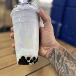 Boba Cafe - Blended Taro Milk Tea with Thai walls, haupia, mochi,
