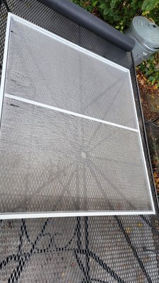 window rescreening - A great example of the difference a new screen makes window rescreening - A great example of the difference a new screen makes