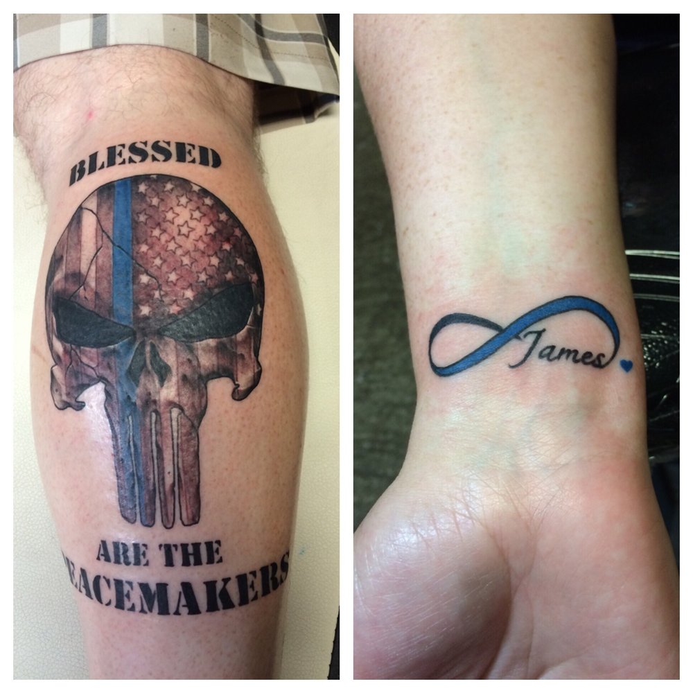 Prison Break Tattoos - Got thin blue line tattoos. Shop is cool & clean & staff very friendly. Most important, awesome tattoos by Trey! (AKA Larry) - Tattoo Near Me - Houston, Texas Prison Break Tattoos - Got thin blue line tattoos. Shop is cool & clean & staff very friendly. Most important, awesome tattoos by Trey! (AKA Larry) - Tattoo Near Me - Houston, Texas