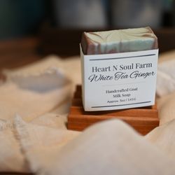 Heart N Soul Farm - Heart N Soul Farm handmade goat milk soap scented in: White Tea Ginger