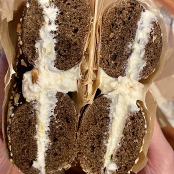 Boichik Bagels - Pumperthingel with Roasted Garlic & Artichoke Cream Cheese - Bagels Near Me - Berkeley, California Boichik Bagels - Pumperthingel with Roasted Garlic & Artichoke Cream Cheese - Bagels Near Me - Berkeley, California