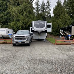 Cedar Glen Mobile Home & RV Park - RV site with our 40 ft FW