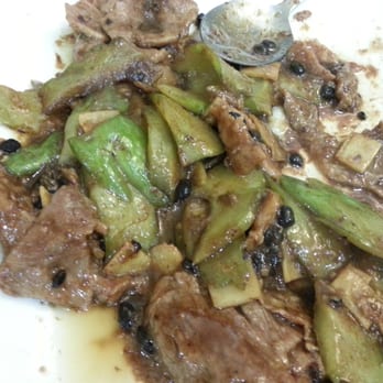 Szechuan House - Pork w/Bitter Melon in Black Bean sauce - Szechuan Near Me - Flushing, New York