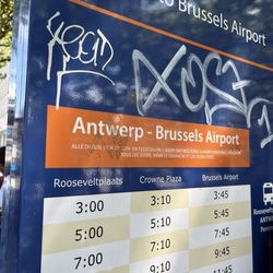 Airport Express to Antwerp - Bus timetable from Antwerp Rooseveltplaats B5