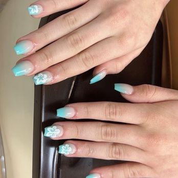 Pink Cherry Nails & Spa - Daughter's nails for her dance it's tropical themed - Nail Salons Near Me - Austin, Texas Pink Cherry Nails & Spa - Daughter's nails for her dance it's tropical themed - Nail Salons Near Me - Austin, Texas