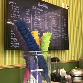 La Carraia - Colourful cones - Ice Cream & Frozen Yogurt Near Me - Edmonton, Alberta