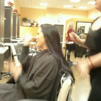 Bella Dolche Salon & Spa - Dec 15, 2011 - Nevina's hair BEFORE Anna's superb cut, style, & flat iron. - Hair Salons Near Me - Everett, Washington