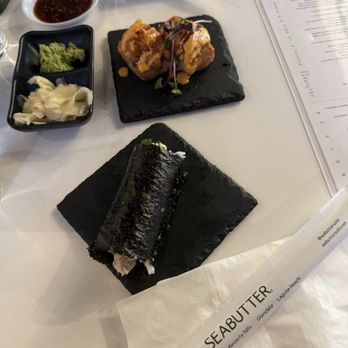 Seabutter - blue crab roll, spicy salmon crispy rice - Japanese Near Me - Westlake Village, California Seabutter - blue crab roll, spicy salmon crispy rice - Japanese Near Me - Westlake Village, California