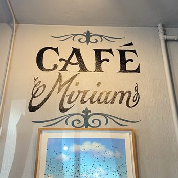Café Miriam- City Park - Indoor sign - Coffee & Tea Near Me - Denver, Colorado