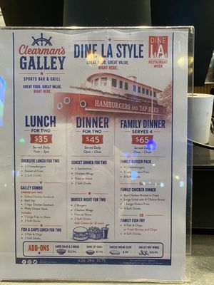 Menu photo 4 Clearman's Galley San Gabriel, CA Menu photo 4 Clearman's Galley San Gabriel, CA