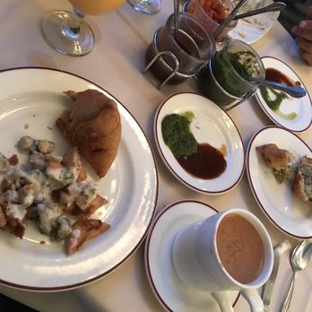 Ambar India Restaurant - Tea, samosa's, chaat papri- good for 2, Mango milkshake. - Indian Near Me - Cincinnati, Ohio Ambar India Restaurant - Tea, samosa's, chaat papri- good for 2, Mango milkshake. - Indian Near Me - Cincinnati, Ohio