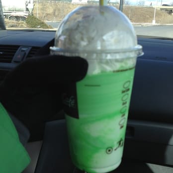McDonald's - a green drink in a plastic cup - Fast Food Near Me - White Haven, Pennsylvania