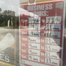 The Smoking Clam - There hours are 9am -11pm. This is the best vape shop they are open all holidays ect. I appreciate there service and always being helpful.