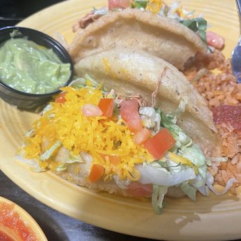 Henry’s Puffy Tacos - Shredded chicken Puffy Taco Plate(2) - Mexican Near Me - San Antonio, Texas