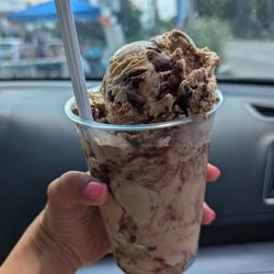 Savage Scoops Ice Cream Shop - Coffee with brownie bites