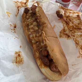 Mark's Hot Dogs - Chili cheese Dog with Onions - Hot Dogs Near Me - San Jose, California Mark's Hot Dogs - Chili cheese Dog with Onions - Hot Dogs Near Me - San Jose, California
