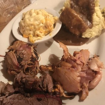 Jim 'N Nick's Bar-B-Q - Brisket, pork, and chicken with a side of carbs. - Barbeque Near Me - Montgomery, Alabama