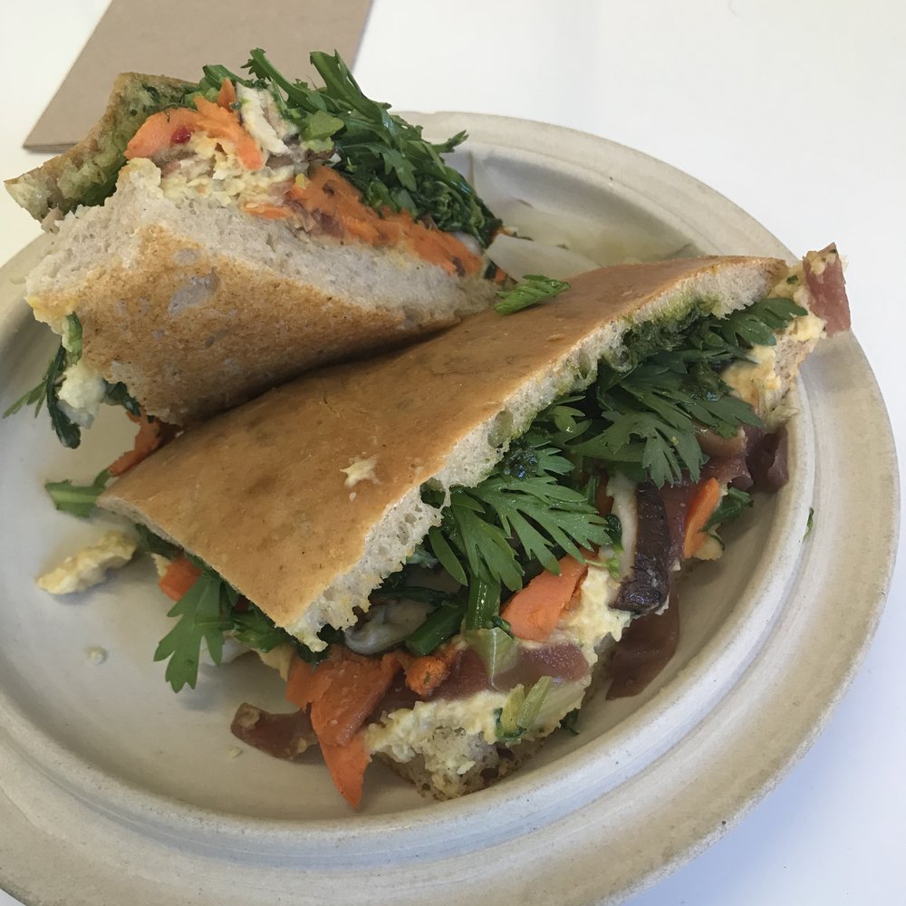 Standard Fare - Roasted sweet potato/shiitake sandwich - Coffee & Tea Near Me - Berkeley, California Standard Fare - Roasted sweet potato/shiitake sandwich - Coffee & Tea Near Me - Berkeley, California